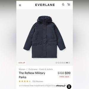 EVERLANE The ReNew Military Parka Jacket